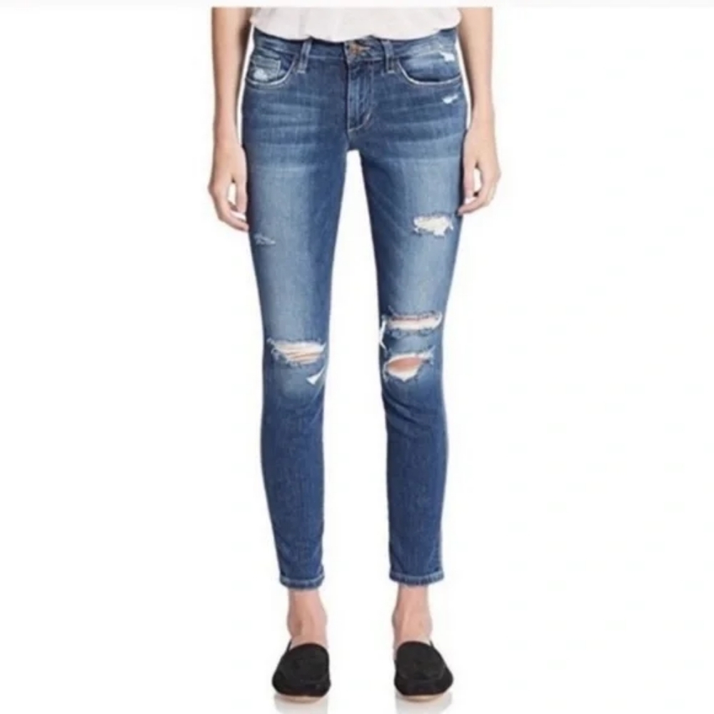 Joe's Jeans The Skinny Rolled Distressed Keagan Ankle Jeans Size 26 - Picture 2 of 10